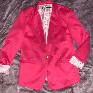 Zara Hot pink blazer size Large